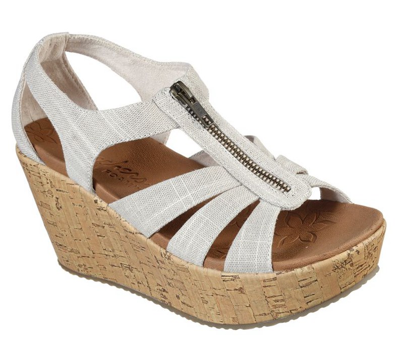 Skechers Brit - Living Heights - Womens Sandals Beige [AU-XW5356]